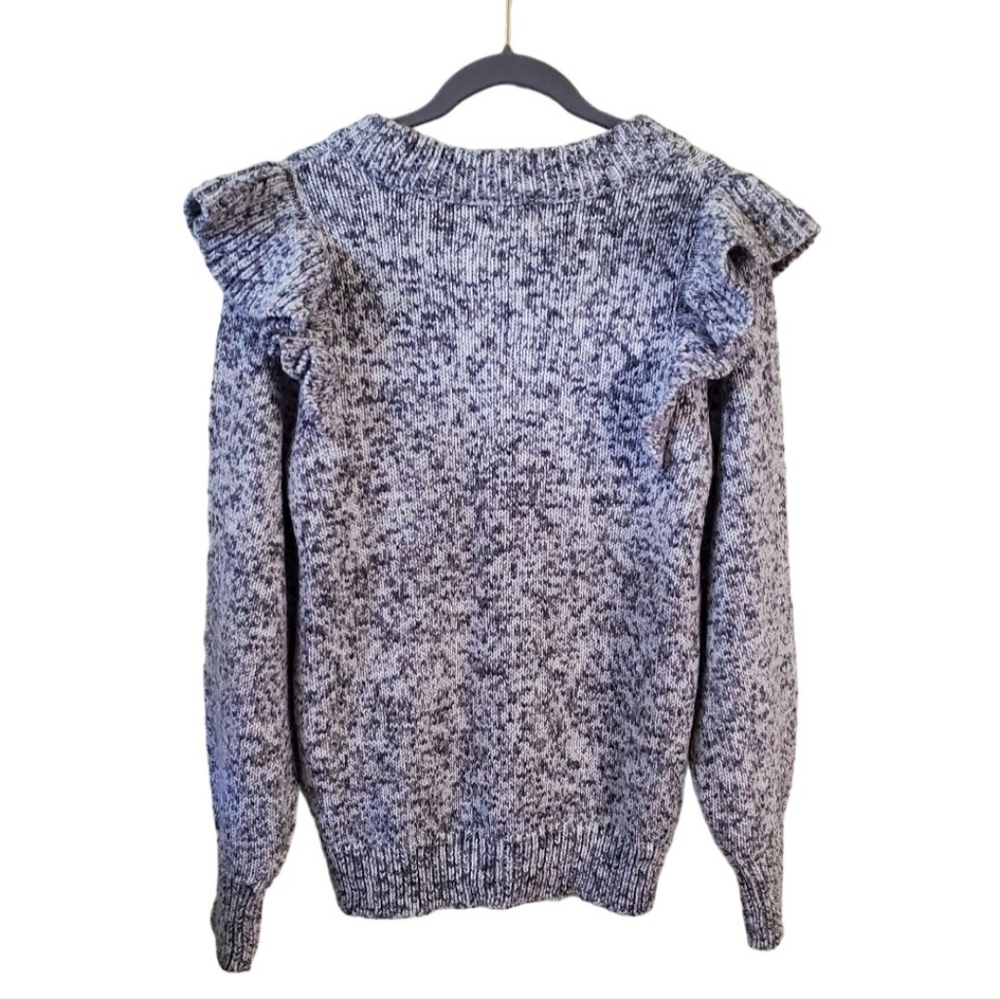 Universal Thread Marled Knit Ruffle Shoulder Sweater Size XS - Picture 2 of 8